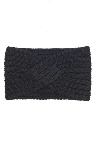 Ugg Twist Knit Headband In Black
