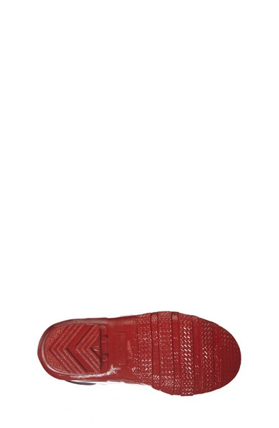 Hunter 'original Gloss' Rain Boot In Military Red
