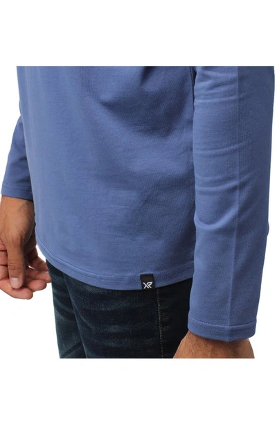 Shop X-ray Crewneck Long Sleeve T-shirt In Night Blue