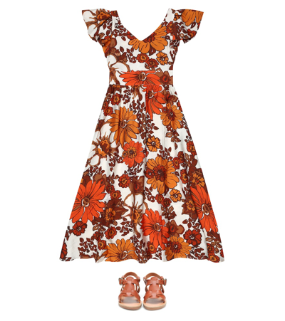 Shop Dodo Bar Or Floral Dress In Orange