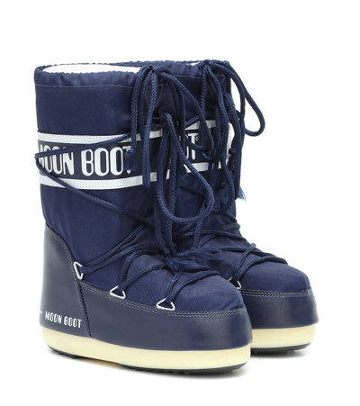 Shop Moon Boot Nylon Snow Boots In Blue