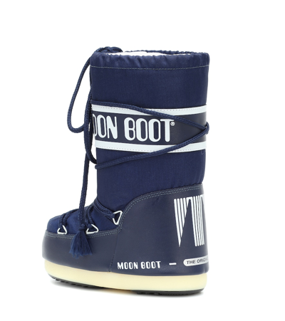 Moon Boot Nylon Classic Snow Boots In Blue