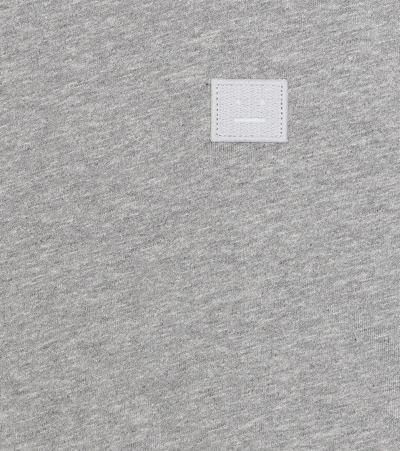 Shop Acne Studios Mini Nash Face Cotton T-shirt In Grey