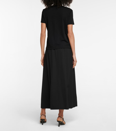 The Row Wesler Cotton Jersey T-shirt In Black