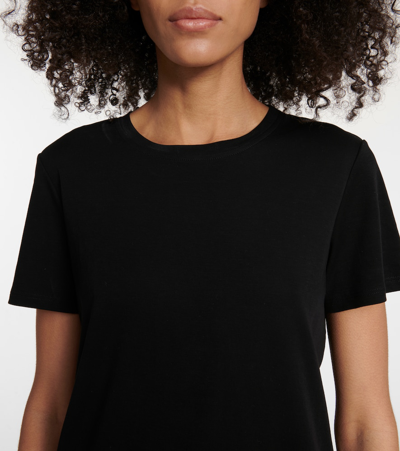 The Row Wesler Cotton Jersey T-shirt In Black