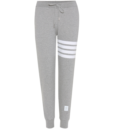 Shop Thom Browne Cotton Sweatpants In Grey