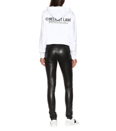 Shop Joseph Mid-rise Leather Leggings In Black