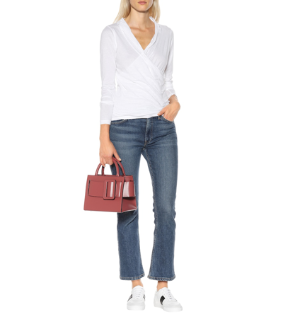 Velvet Meri Stretch-cotton Jersey Top In White