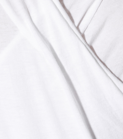 Velvet Meri Stretch-cotton Jersey Top In White