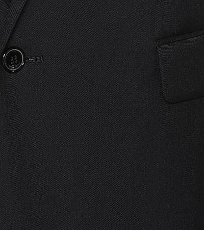 Saint Laurent Shadow Zebra Virgin Wool Blazer In Black