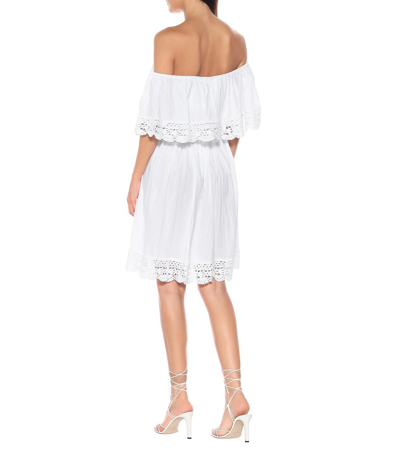 Shop Anna Kosturova Janessa Cotton Midi Dress In White