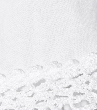 Shop Anna Kosturova Janessa Cotton Midi Dress In White