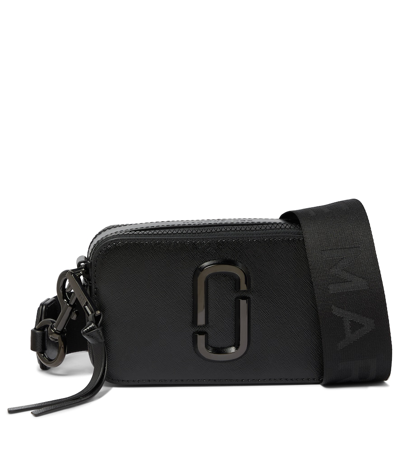 Marc Jacobs The Snapshot Dtm Leather Camera Bag In Black