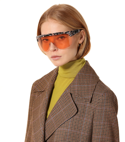 Shop Loewe Show Sunglasses In Brown