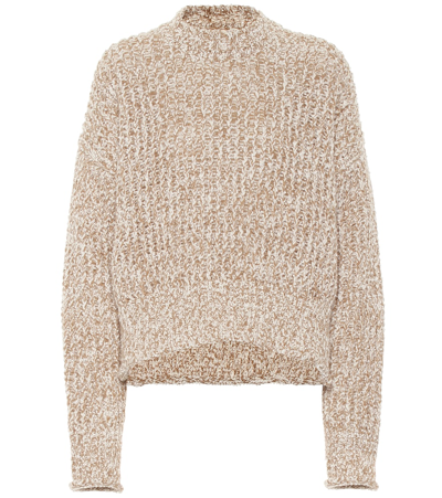 Shop Jil Sander Wool-blend Sweater In Beige