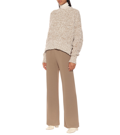 Shop Jil Sander Wool-blend Sweater In Beige