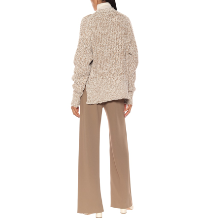 Shop Jil Sander Wool-blend Sweater In Beige