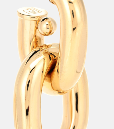 Rabanne Chain Hoop Earrings In Gold