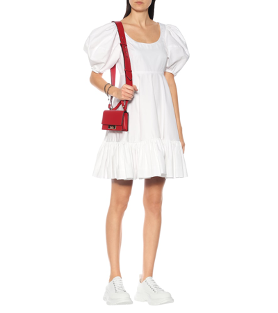 Alexander Mcqueen Canvas Platform Sneakers In White