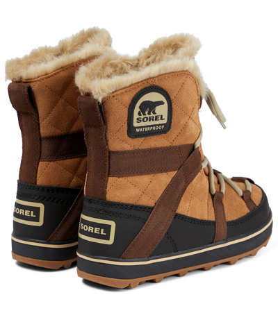 Shop Sorel Explorer Suede Boots In Brown