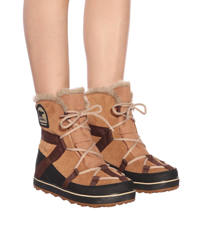 Shop Sorel Explorer Suede Boots In Brown