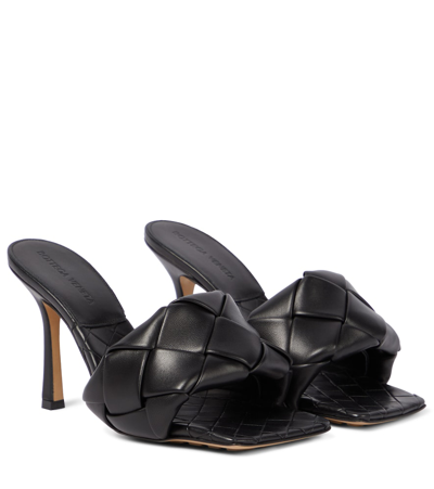 Bottega Veneta Lido Mule Black In Black