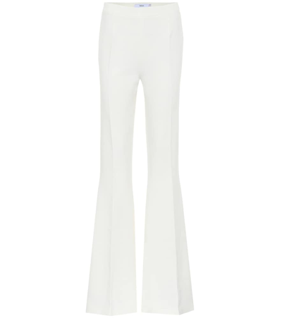 Shop Safiyaa Halluana High-rise Flared Pants In White