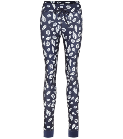 Shop The Upside Printed Yoga Pants In Blue