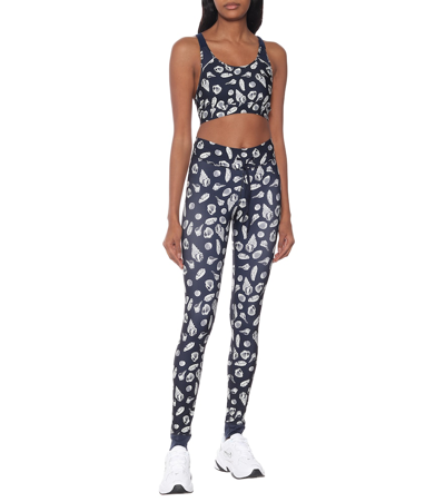 Shop The Upside Printed Yoga Pants In Blue