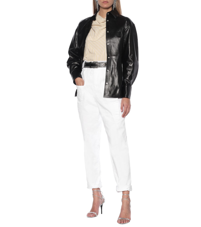 Shop Isabel Marant Kerris High-rise Jeans In White