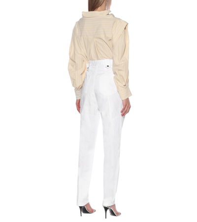 Shop Isabel Marant Kerris High-rise Jeans In White