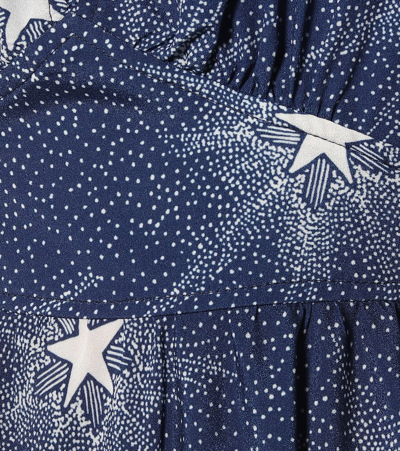 Shop Paco Rabanne Star-print Midi Dress In Blue