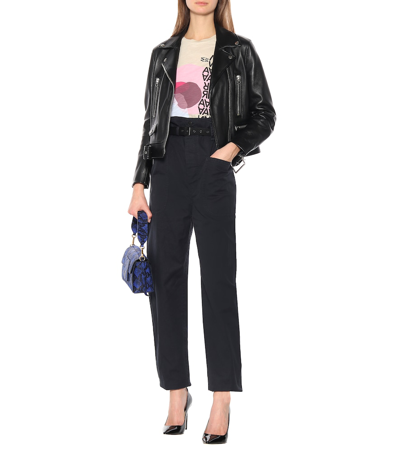 Shop Isabel Marant Étoile Rinny High-rise Paperbag Pants In Black