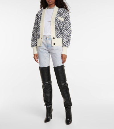 Saint Laurent Cotton T-shirt With Frontal Iconic Print In White