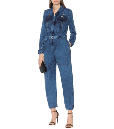 Shop Stella Mccartney Denim Jumpsuit In Blue