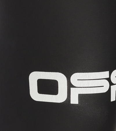 Shop Off-white Logo Performance Leggings In Black