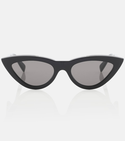 Shop Celine Cat-eye Sunglasses In Black