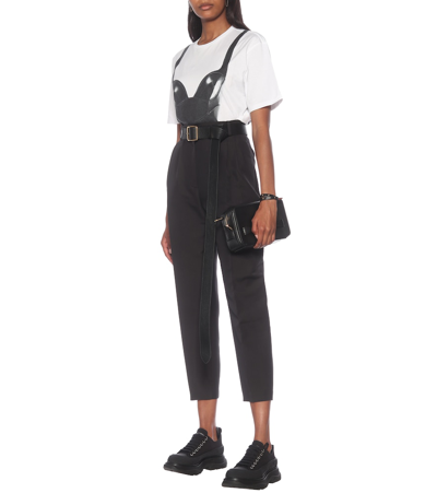 Alexander Mcqueen Tread Slick Sneakers In Black