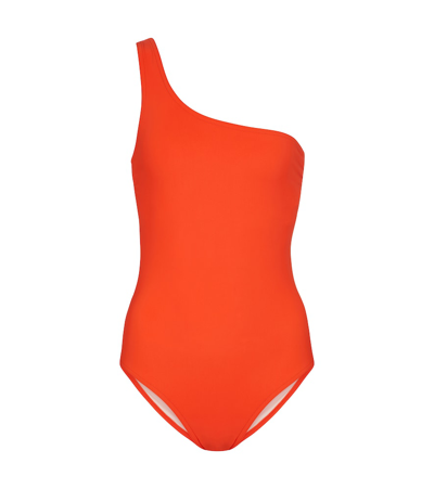Shop Karla Colletto Basics Swimsuit In Orange