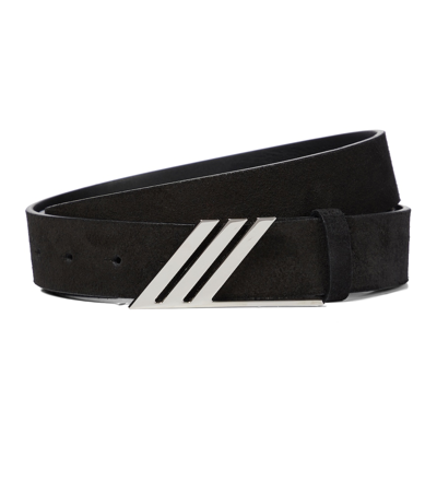 Shop Attico Leather Belt In 黑色