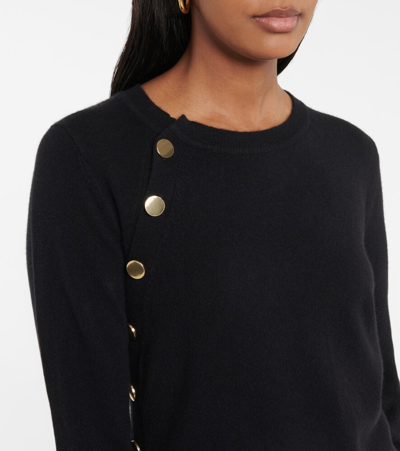 Altuzarra Minamoto Button-detailed Cashmere Sweater In 黑色