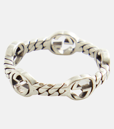 Shop Gucci Gg Sterling Silver Ring In 银色