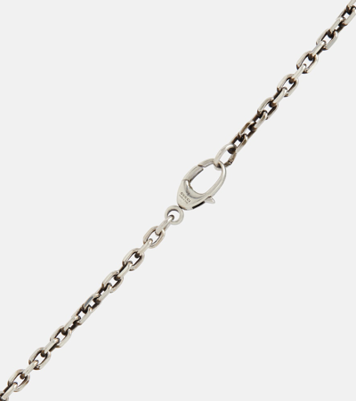 Shop Gucci Double G Sterling Silver Chain Necklace In 银色