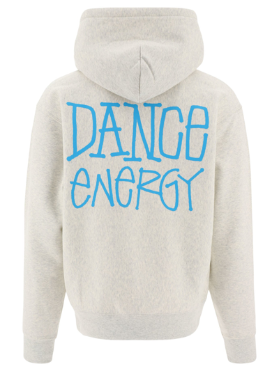 Shop Stussy "dance Energy" Hoodie In Grey