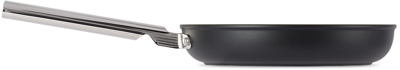 Shop Smeg Black '50s Style Frying Pan In Matte Black