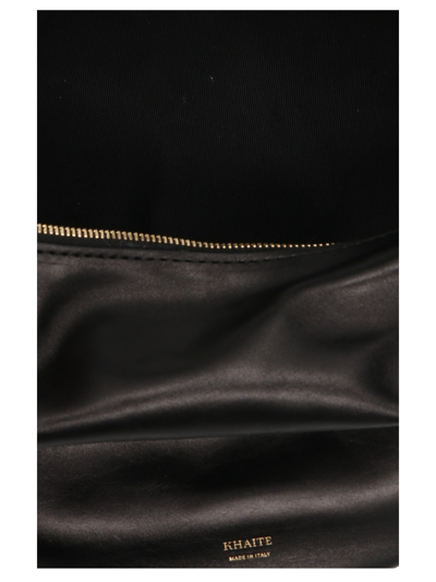Shop Khaite The Medium Olivia Hobo Shoulder Bag In Black