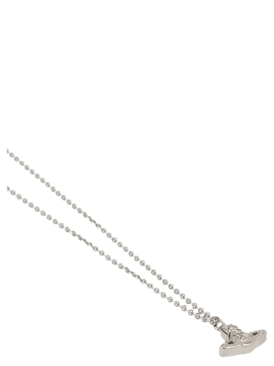 Shop Vivienne Westwood Oslo Pendant Necklace In Silver