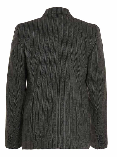 Shop Vtmnts Blazer Tonal Double Breasted Tailored In Black