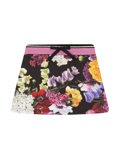 Shop Dolce & Gabbana Multicolor Mini Skirt Girl