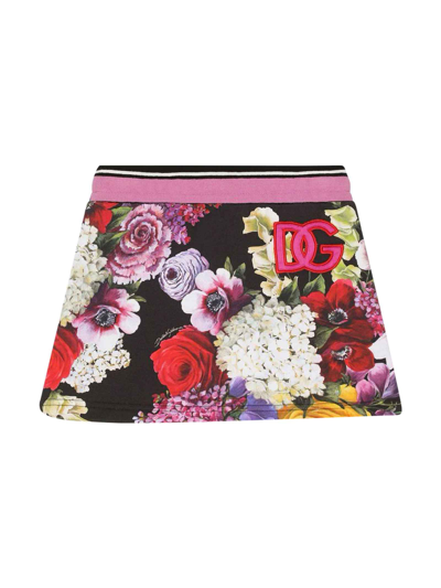 Shop Dolce & Gabbana Multicolor Mini Skirt Girl